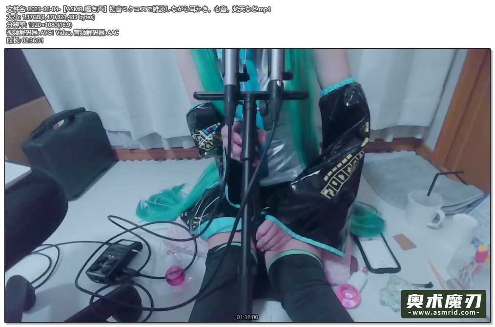   初音未来cos一边闲谈一边掏耳朵，心音，梵天等 | Otomaki ASMR255,作者:奥术魔刃精选,帖子ID:1065