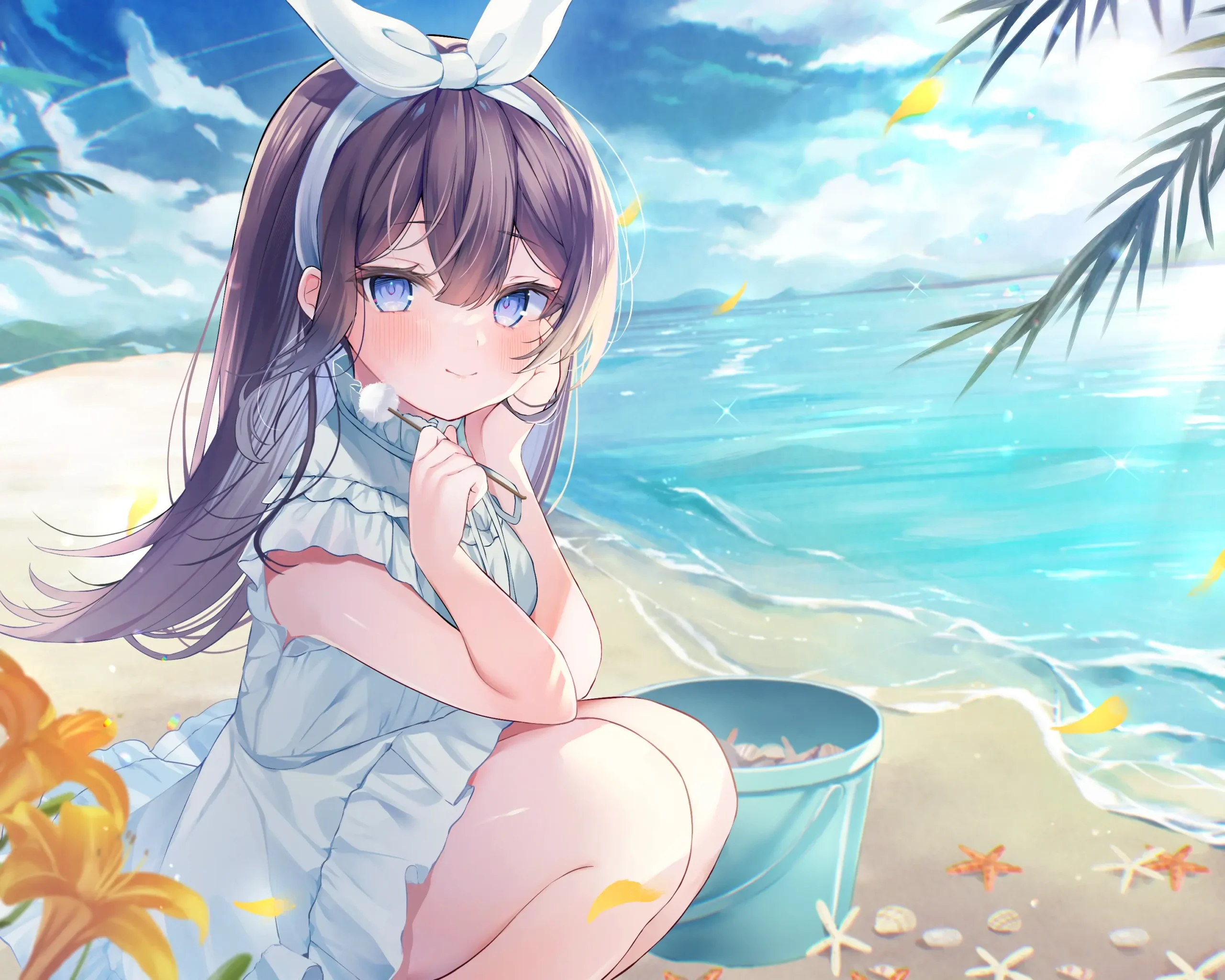 RJ01067063 【简体中文版】海姐妹・五女儿 和略显娇羞而努力认真的妹系女子在海边悠然度过的ASMR【CV.铃木絵理】 (图3)