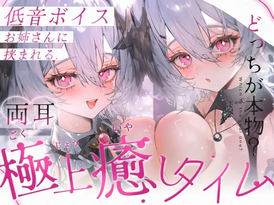 [RJ01567833] 【KU100/双耳同时ASMR】被低音大姐姐夹在中间的极上治愈时光【掏耳・拟声词・心跳声・呼气・吹耳・咬耳・喜欢・亲吻・零距离低语】 (图1)